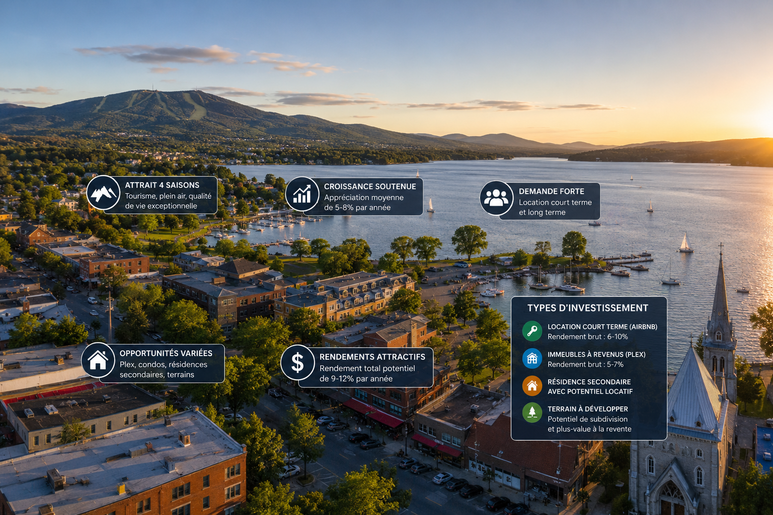 Investir dans l'immobilier à Magog : opportunités et rendements